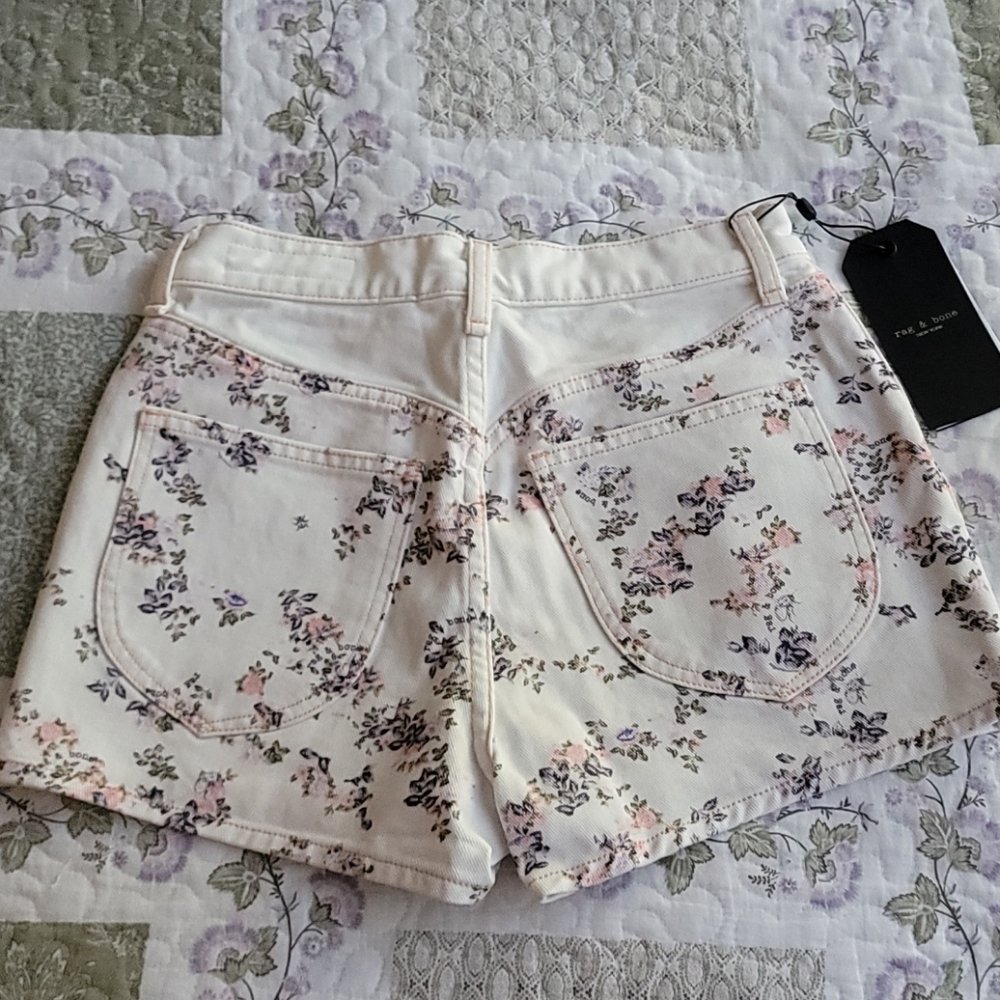 💙HP💙 Rag & Bone Ellie CottonTwill Floral Hi-Rise Shorts - Picture 14 of 15